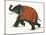 India Elephant II Light Crop-Wild Apple Portfolio-Mounted Art Print