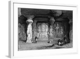 India Elephanta-Samuel Prout-Framed Art Print