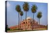 India. Exterior view of Humayun's Tomb in New Delhi.-Ralph H. Bendjebar-Stretched Canvas
