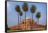 India. Exterior view of Humayun's Tomb in New Delhi.-Ralph H. Bendjebar-Framed Stretched Canvas