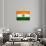 India Flag Design with Wood Patterning - Flags of the World Series-Philippe Hugonnard-Art Print displayed on a wall