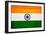 India Flag Design with Wood Patterning - Flags of the World Series-Philippe Hugonnard-Framed Premium Giclee Print