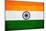India Flag Design with Wood Patterning - Flags of the World Series-Philippe Hugonnard-Mounted Art Print