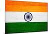 India Flag Design with Wood Patterning - Flags of the World Series-Philippe Hugonnard-Mounted Art Print