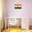 India Flag Design with Wood Patterning - Flags of the World Series-Philippe Hugonnard-Mounted Art Print displayed on a wall