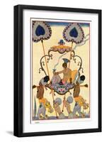 India, from "The Art of Perfume," Published 1912-Georges Barbier-Framed Giclee Print