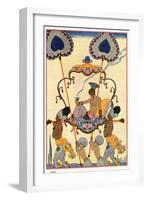 India, from "The Art of Perfume," Published 1912-Georges Barbier-Framed Giclee Print