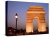 India Gate Illuminated in Evening, New Delhi, India, Asia-null-Stretched Canvas