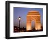 India Gate Illuminated in Evening, New Delhi, India, Asia-null-Framed Photographic Print