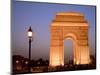 India Gate Illuminated in Evening, New Delhi, India, Asia-null-Mounted Photographic Print