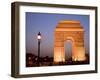 India Gate Illuminated in Evening, New Delhi, India, Asia-null-Framed Photographic Print