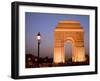 India Gate Illuminated in Evening, New Delhi, India, Asia-null-Framed Photographic Print