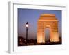 India Gate Illuminated in Evening, New Delhi, India, Asia-null-Framed Photographic Print