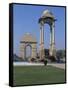 India Gate, New Delhi, Delhi, India-John Henry Claude Wilson-Framed Stretched Canvas