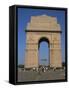 India Gate, New Delhi, India-Poole David-Framed Stretched Canvas