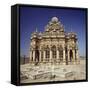 India, Gujarat, Necropolis of Nabobs of Saurashtra in Junagadh, Indian Civilization-null-Framed Stretched Canvas