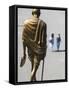 India, Himachal Pradesh, Shimla,  the Ridge, Gold Statue of  Mahatma Gandhi-Jane Sweeney-Framed Stretched Canvas