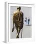 India, Himachal Pradesh, Shimla,  the Ridge, Gold Statue of  Mahatma Gandhi-Jane Sweeney-Framed Photographic Print