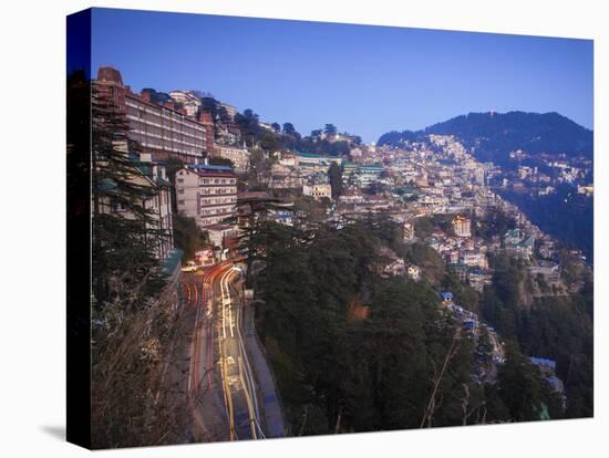 India, Himachal Pradesh, Shimla, View of Shimla City-Jane Sweeney-Stretched Canvas