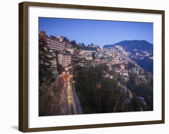 India, Himachal Pradesh, Shimla, View of Shimla City-Jane Sweeney-Framed Photographic Print