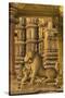 India. Hindu temples at Khajuraho.-Ralph H. Bendjebar-Stretched Canvas