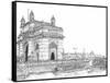 India in Black & White I-Melissa Wang-Framed Stretched Canvas