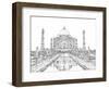 India in Black & White II-Melissa Wang-Framed Art Print