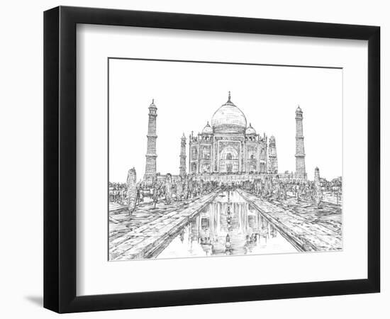 India in Black & White II-Melissa Wang-Framed Art Print