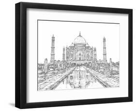 India in Black & White II-Melissa Wang-Framed Art Print