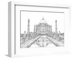 India in Black & White II-Melissa Wang-Framed Art Print