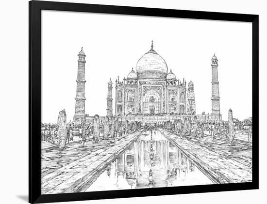 India in Black & White II-Melissa Wang-Framed Art Print