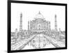 India in Black & White II-Melissa Wang-Framed Art Print