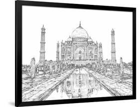 India in Black & White II-Melissa Wang-Framed Art Print