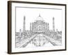 India in Black & White II-Melissa Wang-Framed Art Print