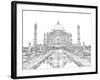 India in Black & White II-Melissa Wang-Framed Art Print