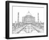 India in Black & White II-Melissa Wang-Framed Art Print