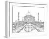 India in Black & White II-Melissa Wang-Framed Art Print