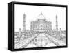 India in Black & White II-Melissa Wang-Framed Stretched Canvas