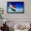 India Indian Flag In Blue Sky-f9photos-Framed Art Print displayed on a wall