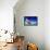 India Indian Flag In Blue Sky-f9photos-Framed Stretched Canvas displayed on a wall