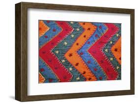 India. Jaipur. Traditional Indian Textile.-Kymri Wilt-Framed Photographic Print