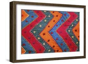 India. Jaipur. Traditional Indian Textile.-Kymri Wilt-Framed Photographic Print