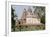 India, Khajuraho, Madhya Pradesh State Temple from the Chandella Dynasty and Grounds-Ellen Clark-Framed Photographic Print