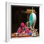 India, Ladakh, Hemis, Monk Reciting Prayers to the Slow Rhythm of a Drum at Hemis Monastery-Katie Garrod-Framed Photographic Print