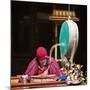 India, Ladakh, Hemis, Monk Reciting Prayers to the Slow Rhythm of a Drum at Hemis Monastery-Katie Garrod-Mounted Photographic Print