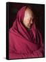 India, Ladakh, Likir, Senior Monk at Likir Monastery, Ladakh, India-Katie Garrod-Framed Stretched Canvas