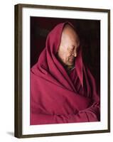 India, Ladakh, Likir, Senior Monk at Likir Monastery, Ladakh, India-Katie Garrod-Framed Photographic Print