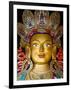 India, Ladakh, Thiksey, the Immense and Beautifully Gilded Maitreya Buddha in the Chamkhang Temple-Katie Garrod-Framed Photographic Print