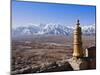 India, Ladakh, Thiksey, View of the Indus Valley from Thiksey Monastery-Katie Garrod-Mounted Photographic Print