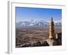 India, Ladakh, Thiksey, View of the Indus Valley from Thiksey Monastery-Katie Garrod-Framed Photographic Print